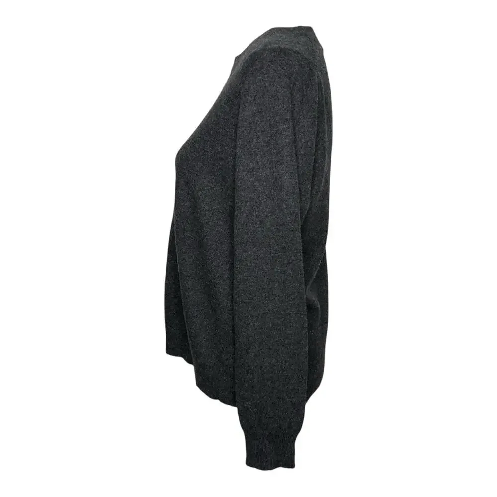 J. Crew Frenchie French Bulldog Dark Gray Sweater Wool Blend XL - Picture 3 of 9